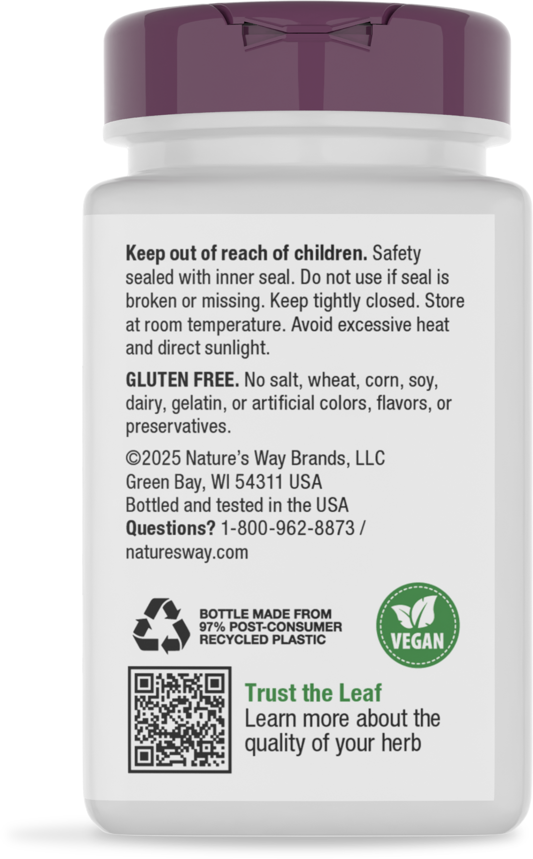 <{%MAIN4_12915%}>Nature's Way® | DGL Ultra Premium Extract - back of pack