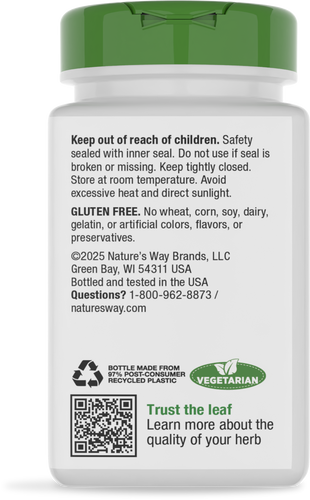 Nature's Way® | Neem Leaf - back of pack Sku:15120