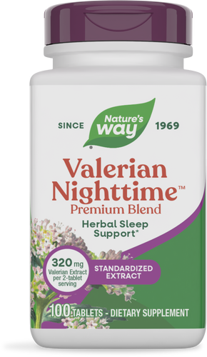 Nature's Way® | Valerian Nighttime, 100 tablets Sku:6640