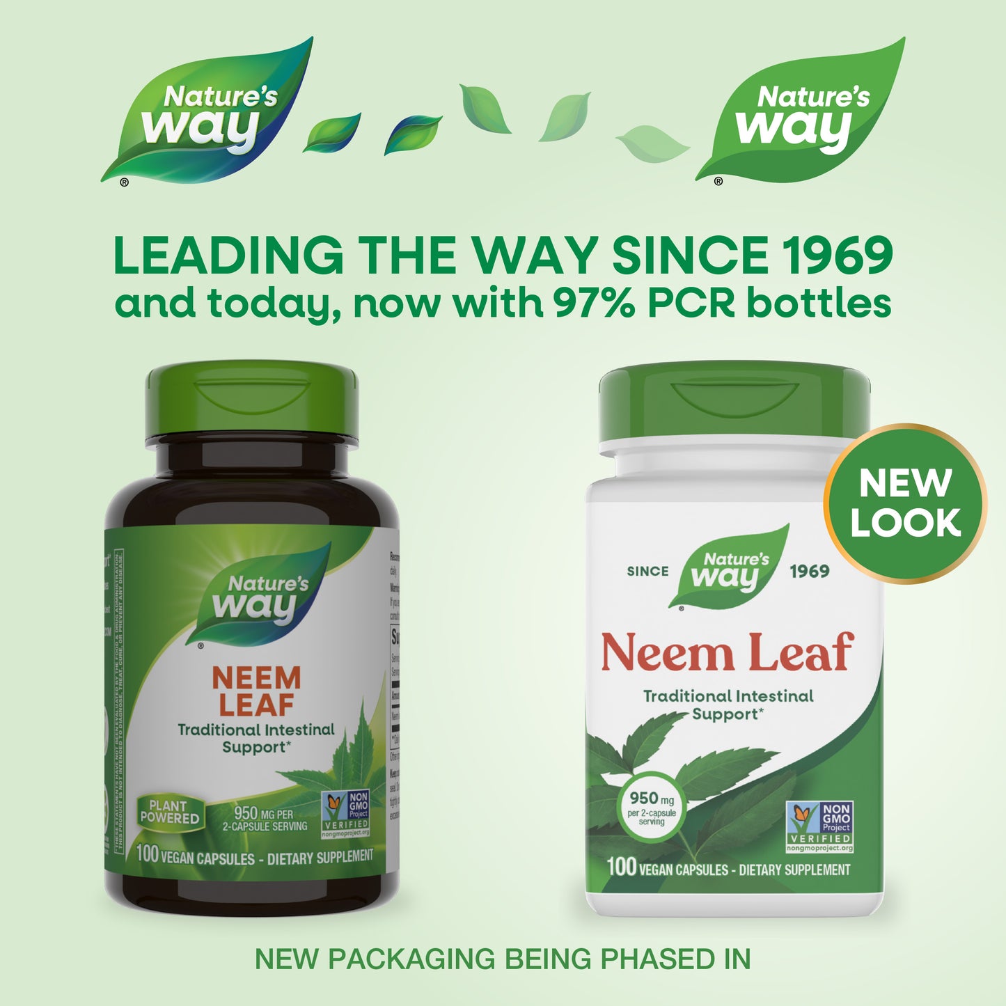 <{%MAIN1_15120%}>Nature's Way® | Neem Leaf - package updates old to new