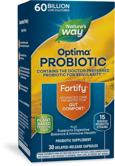 <{%PRIMARY_15783E%}>Nature's Way® | Fortify Optima Advanced Care 60 Billion Probiotic, 30 capsules