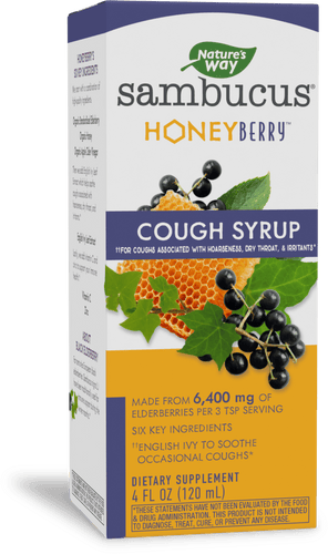 Nature's Way® | Sambucus HoneyBerry Cough Syrup, 4 fl oz (120 ml) Sku:13313E
