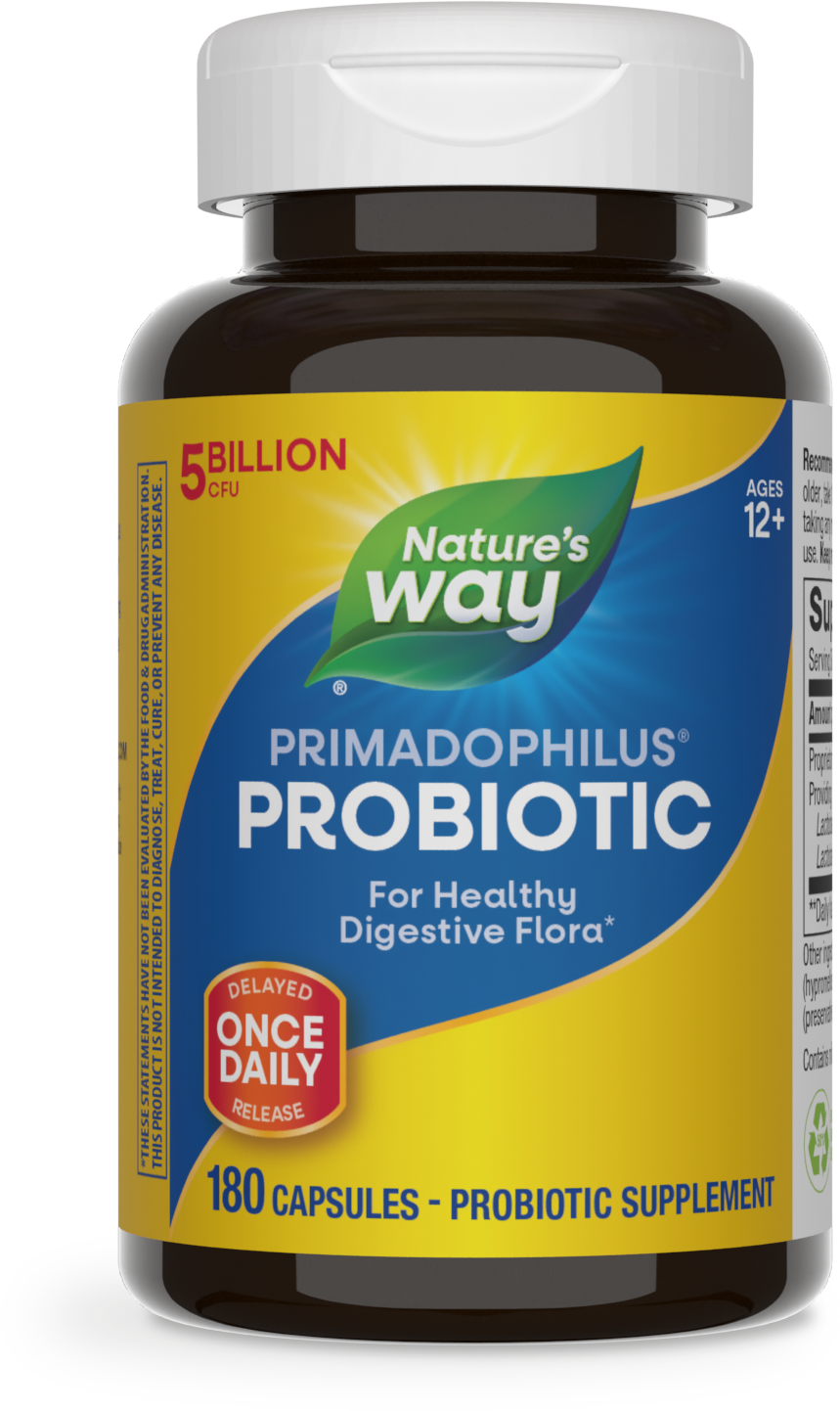 <{%PRIMARY_6850E%}>Nature's Way® | Primadophilus Probiotic, 180 capsules