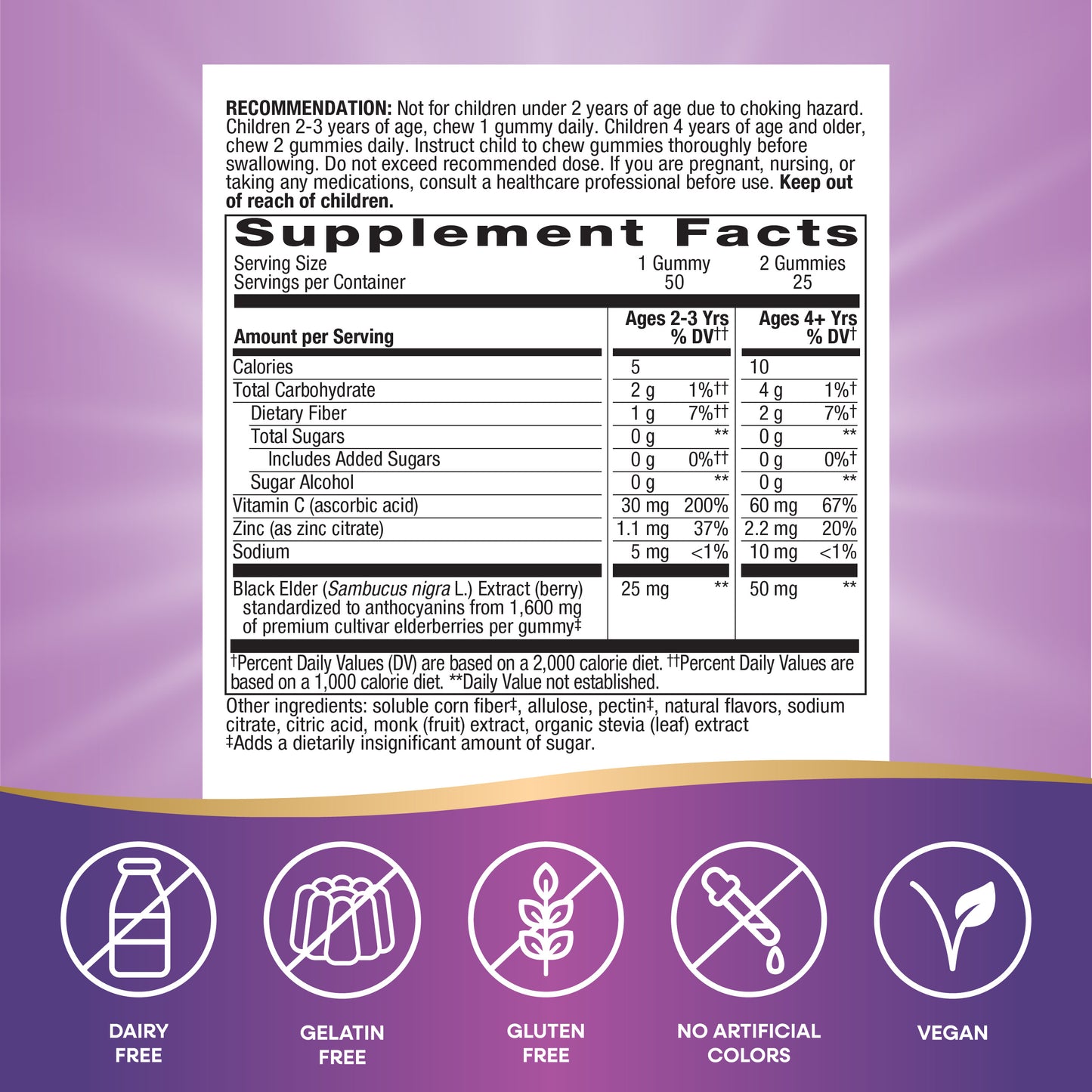 <{%MAIN5_15027%}>Nature's Way® | Sambucus Zero Sugar Immune Gummies for Kids