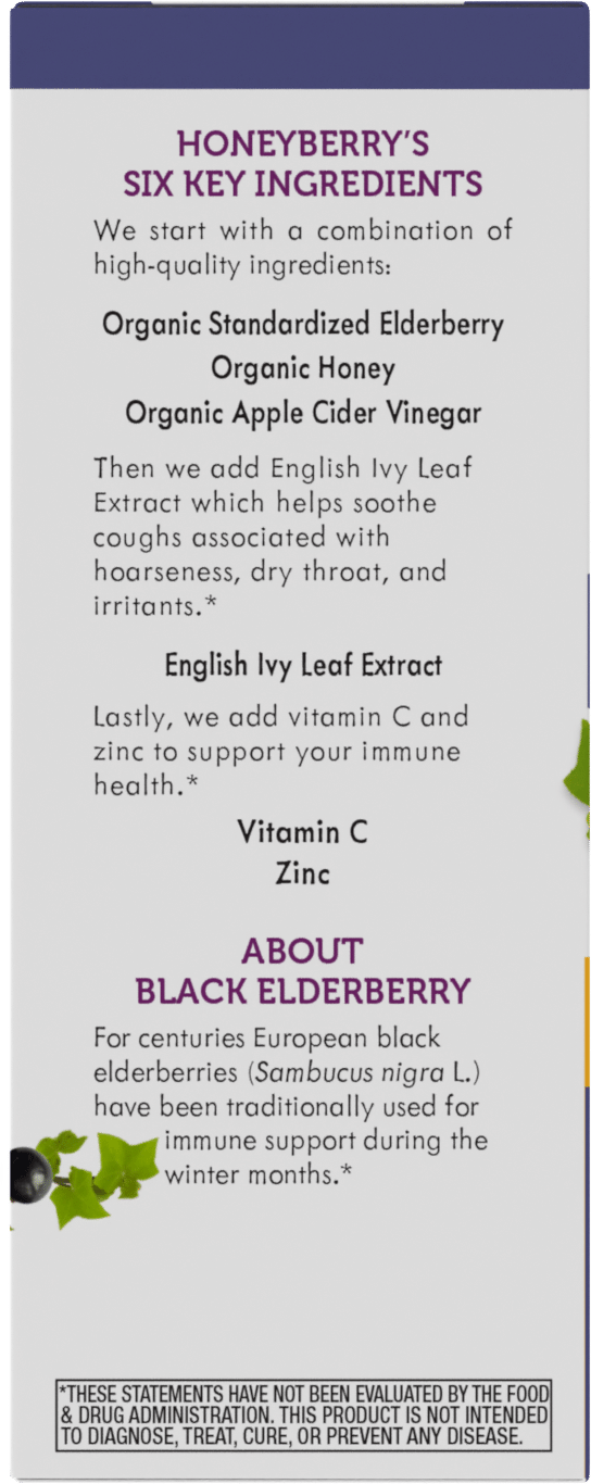<{%MAIN2_13313%}>Nature's Way® | Sambucus HoneyBerry Cough Syrup - left side of pack