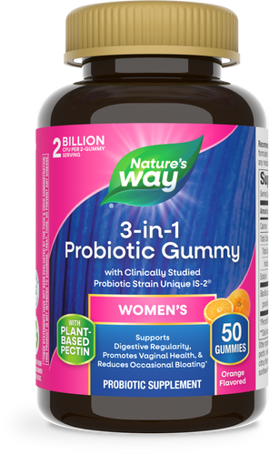 Nature's Way® | 3-in-1 Probiotic Women's Gummy, 50 gummies, Orange Sku:14719