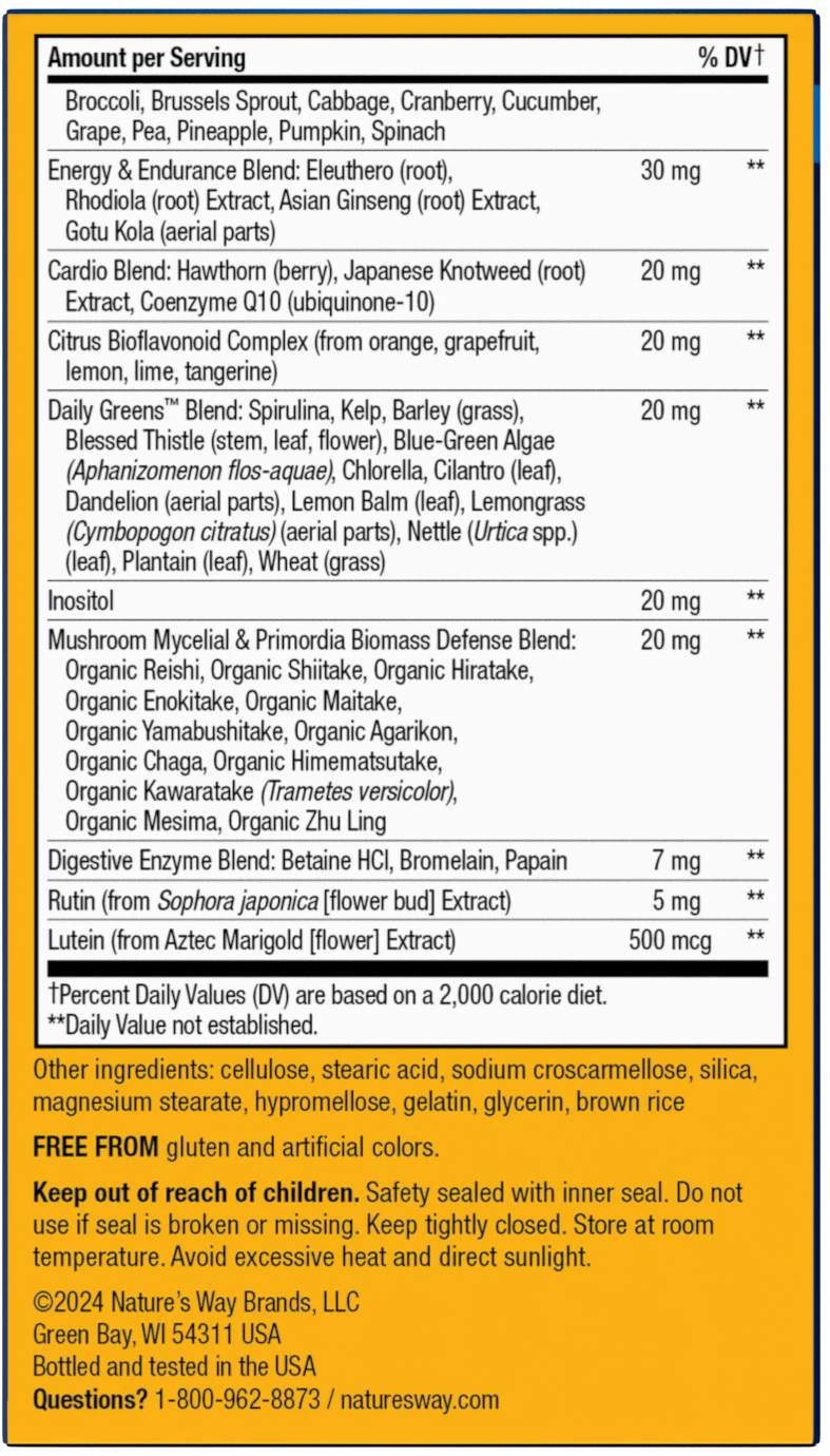 <{%MAIN10_15685%}>Nature's Way® | Alive! Men's Ultra Multivitamin - back of pack