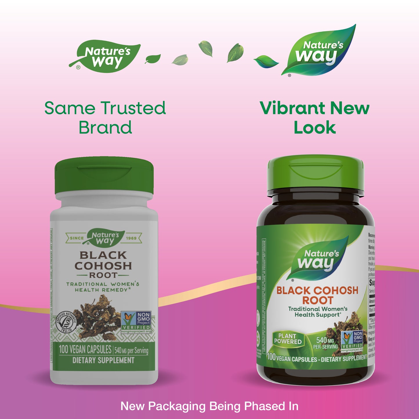 <{%MAIN1_10500%}>Nature's Way® | Black Cohosh Root - package updates old to new