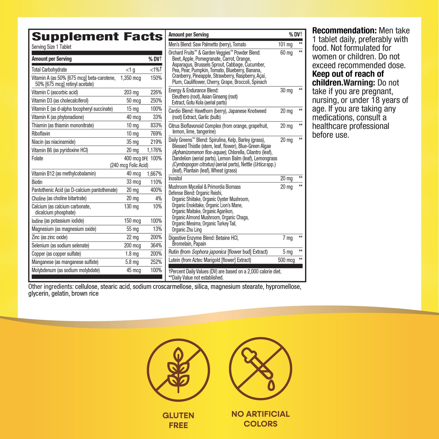 <{%MAIN6_13717%}>Nature's Way® | Alive! Men's Ultra Multivitamin