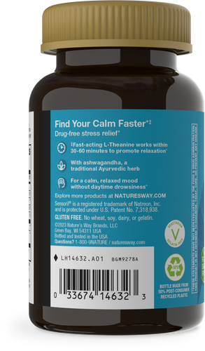 Nature's Way® | Quick Calm Gummy - left side of pack Sku:14632