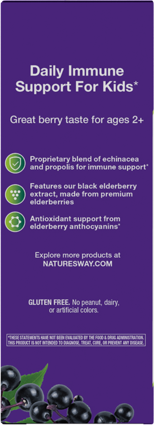 <{%MAIN4_15359%}>Nature's Way® | Sambucus Immune Syrup for Kids* - left side of pack