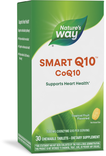 Nature's Way® | SMART Q10 CoQ10, 30 chewables, Tropical Fruit Sku:06113