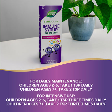 Sambucus Immune Syrup for Kids* Supplement Facts