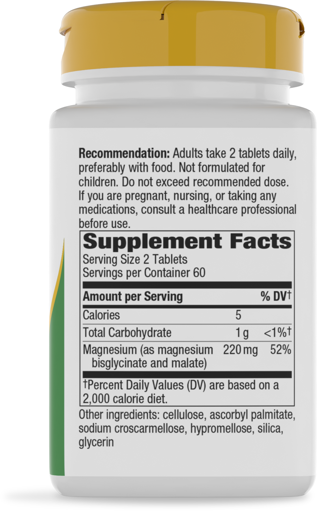 <{%MAIN2_14880%}>Nature's Way® | Magnesium Glycinate Complex - right side of pack
