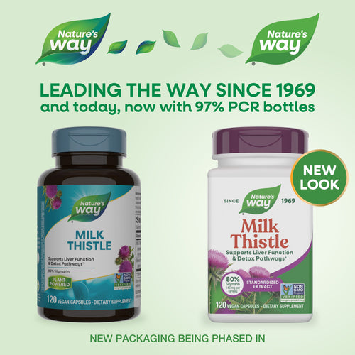 Nature's Way® | Milk Thistle - package updates old to new Sku:15355