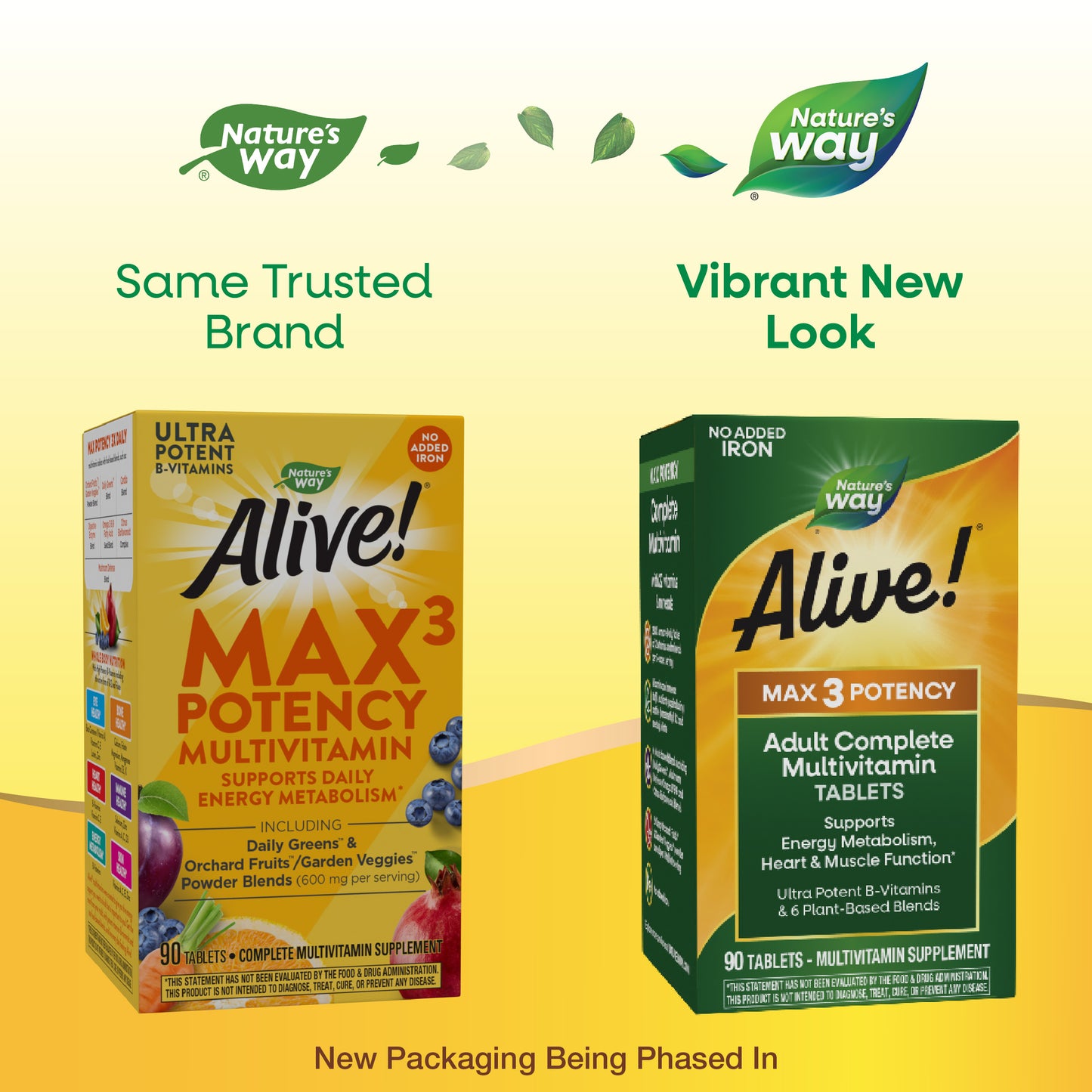 <{%MAIN8_14931%}>Nature's Way® | Alive!® Max3 Potency Adult Complete Multivitamin-No Added Iron