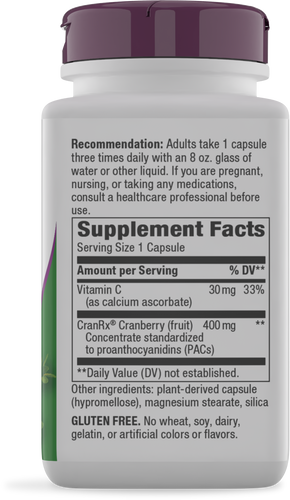Nature's Way® | Cranberry Premium Blend - right side of pack Sku:15134