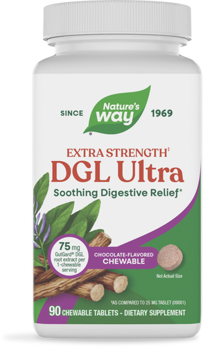 Nature's Way® | DGL Ultra, 90 chewables, Chocolate Sku:09101