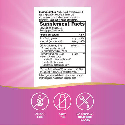 Nature's Way® | Women's Care CranRx with Probiotics Sku:11861