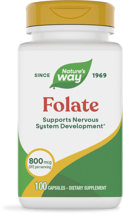 <{%PRIMARY_40451%}>Nature's Way® | Folate, 100 capsules