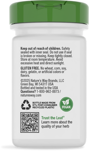 Nature's Way® | Goldenseal Root - back of pack Sku:13900