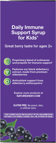 Nature's Way® | Sambucus Immune Syrup for Kids* - left side of pack Sku:6973