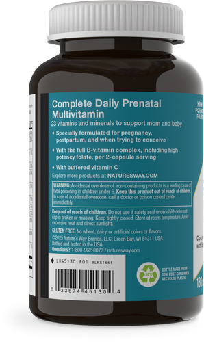 Nature's Way® | Prenatal Multivitamin - left side of pack Sku:45130