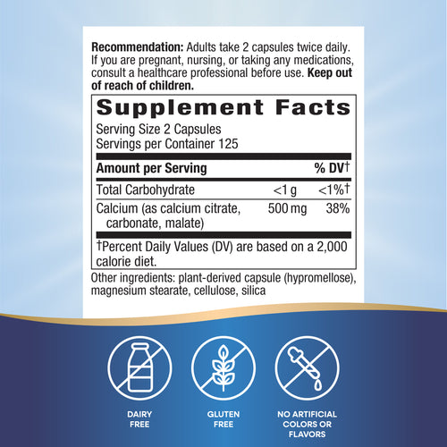 Nature's Way® | Calcium Citrate, Carbonate & Malate Sku:41011