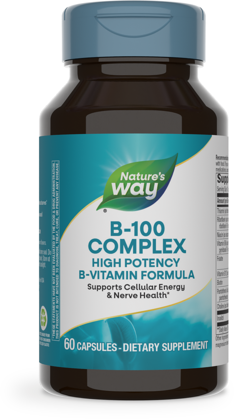 <{%PRIMARY_40520%}>Nature's Way® | Vitamin B-100 Complex, 60 capsules