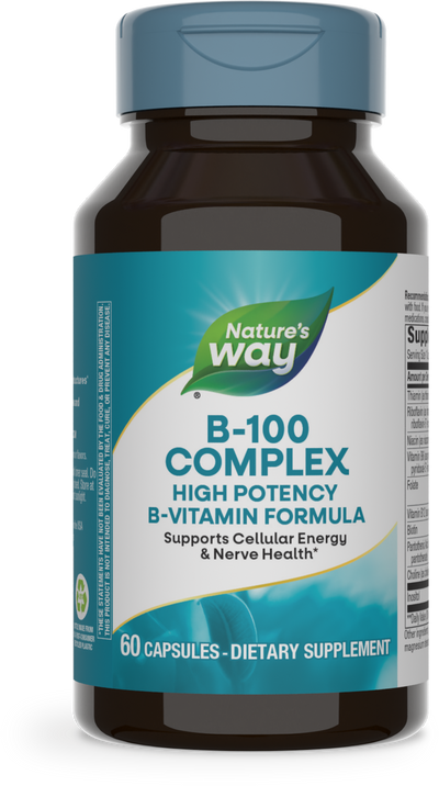<{%PRIMARY_40520%}>Nature's Way® | Vitamin B-100 Complex, 60 capsules