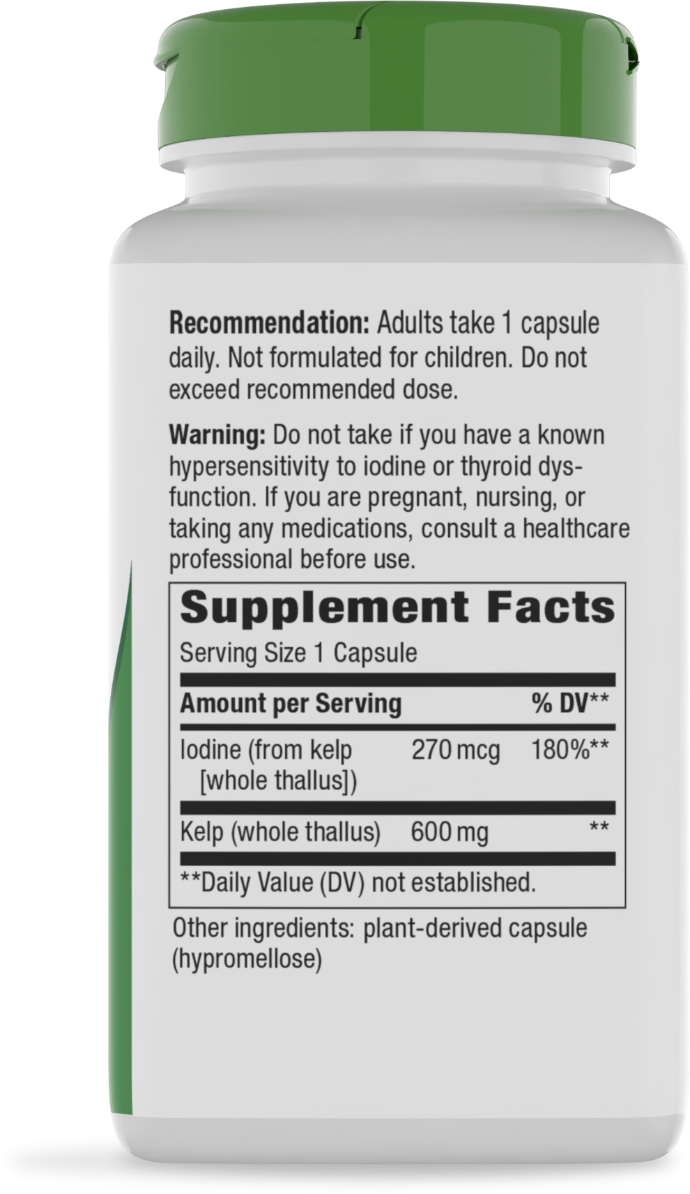 <{%MAIN2_14508%}>Nature's Way® | Kelp - right side of pack