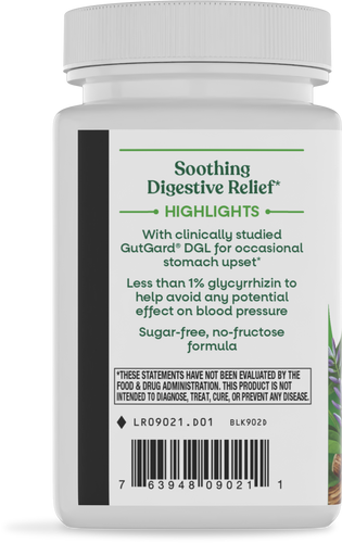 Nature's Way® | DGL Sugar Free - left side of pack Sku:09021