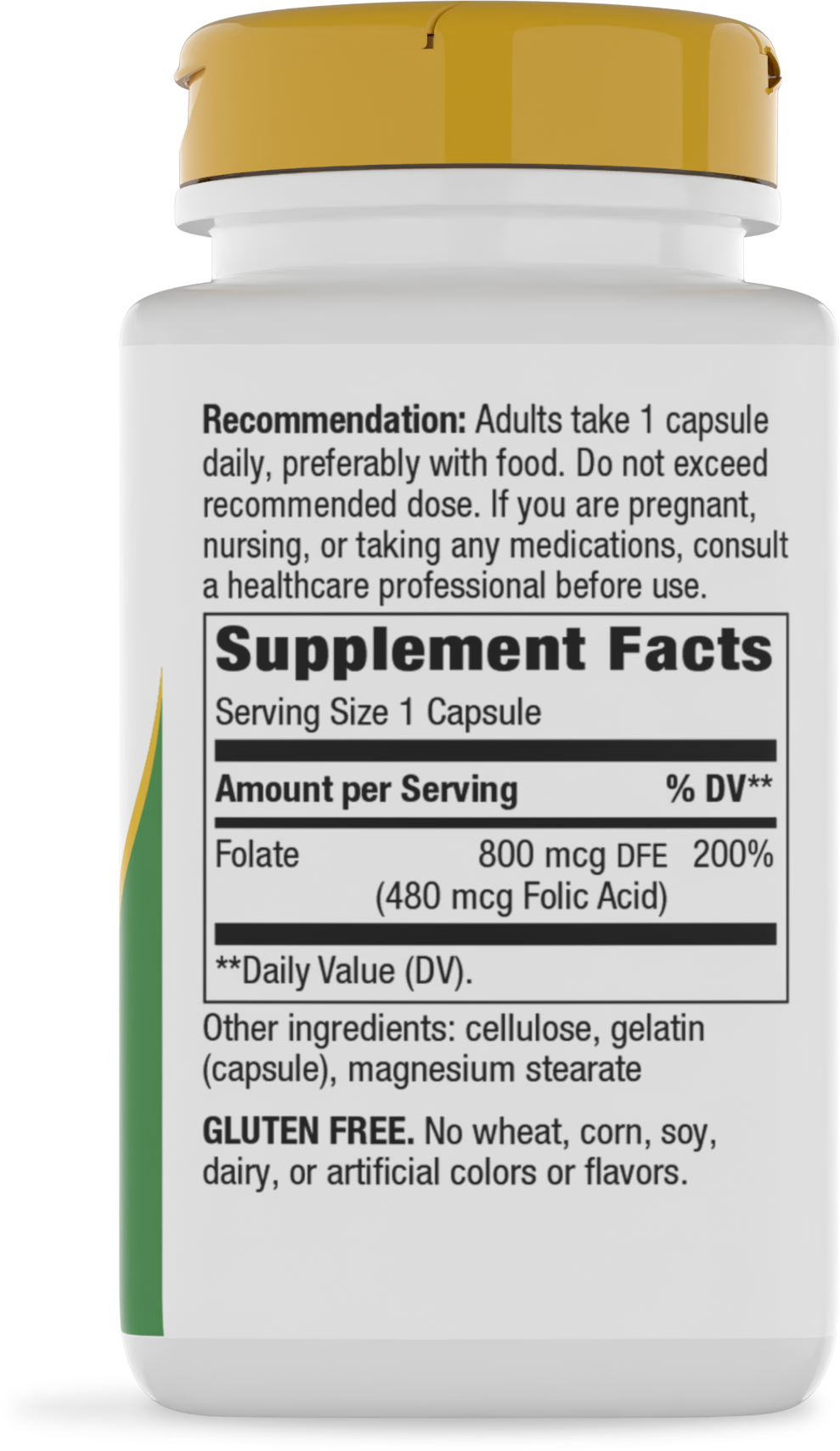 <{%MAIN2_40451%}>Nature's Way® | Folate - right side of pack