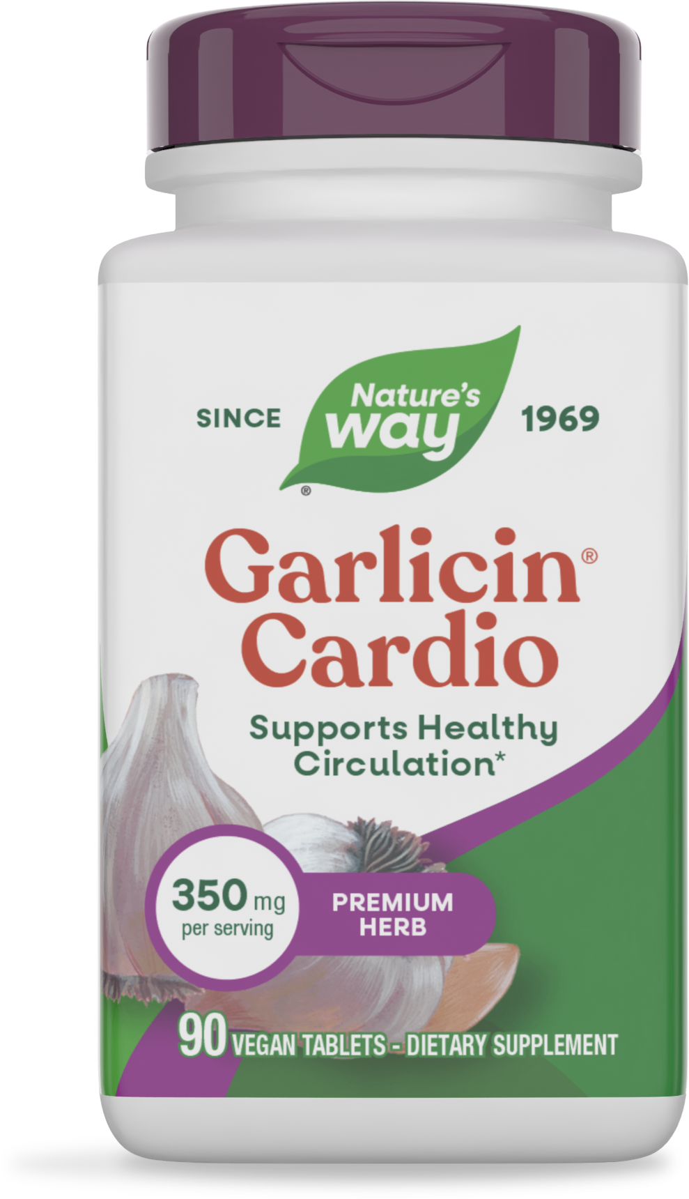 <{%PRIMARY_6793E%}>Nature's Way® | Garlicin Cardio, 90 tablets