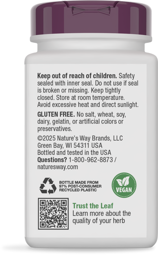 Nature's Way® | Turmeric Premium Extract - back of pack Sku:15356