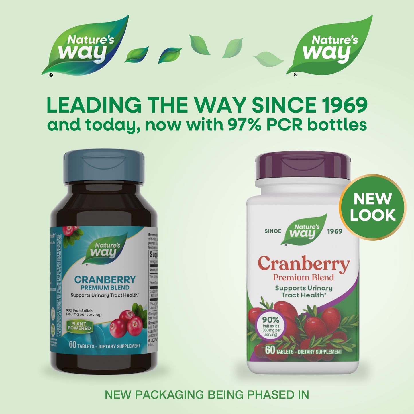 <{%MAIN1_15020%}>Nature's Way® | Cranberry Premium Blend - package updates old to new