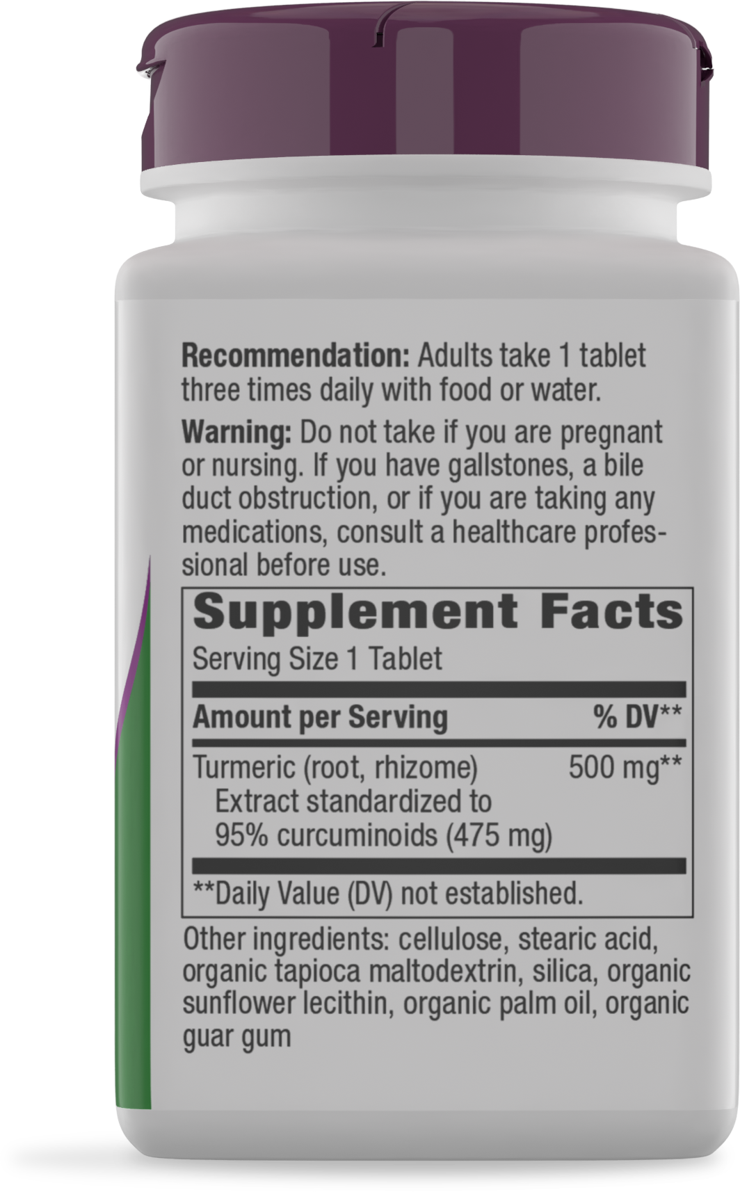 <{%MAIN2_15356%}>Nature's Way® | Turmeric Premium Extract - right side of pack