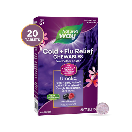 <{%MAIN16_15159%}>Nature's Way® | Umcka Cold+Flu Relief Chewables
