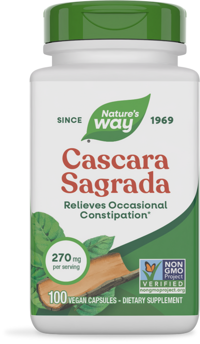 <{%PRIMARY_11300E%}>Nature's Way® | Cascara Sagrada, 100 capsules