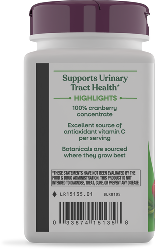 Nature's Way® | Cranberry Premium Blend - left side of pack Sku:15135
