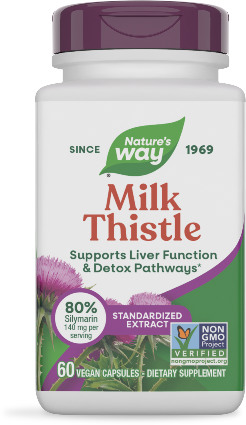 <{%PRIMARY_62400%}>Nature's Way® | Milk Thistle, 60 capsules