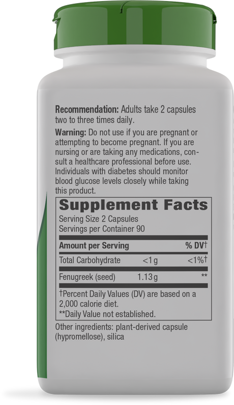 <{%MAIN10_14610%}>Nature's Way® | Fenugreek Seed - right side of pack