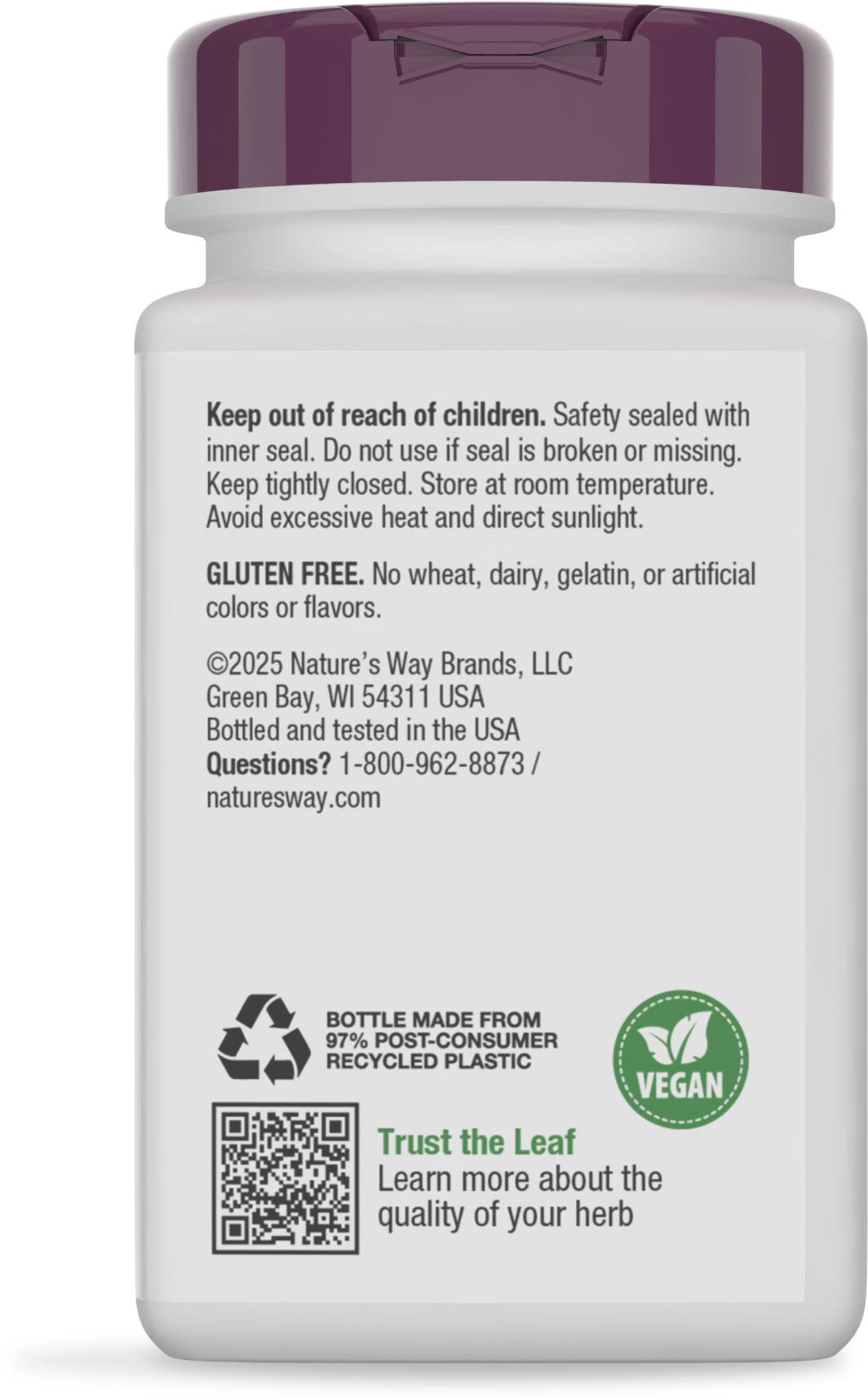 <{%MAIN4_08102%}>Nature's Way® | Super Milk Thistle - back of pack