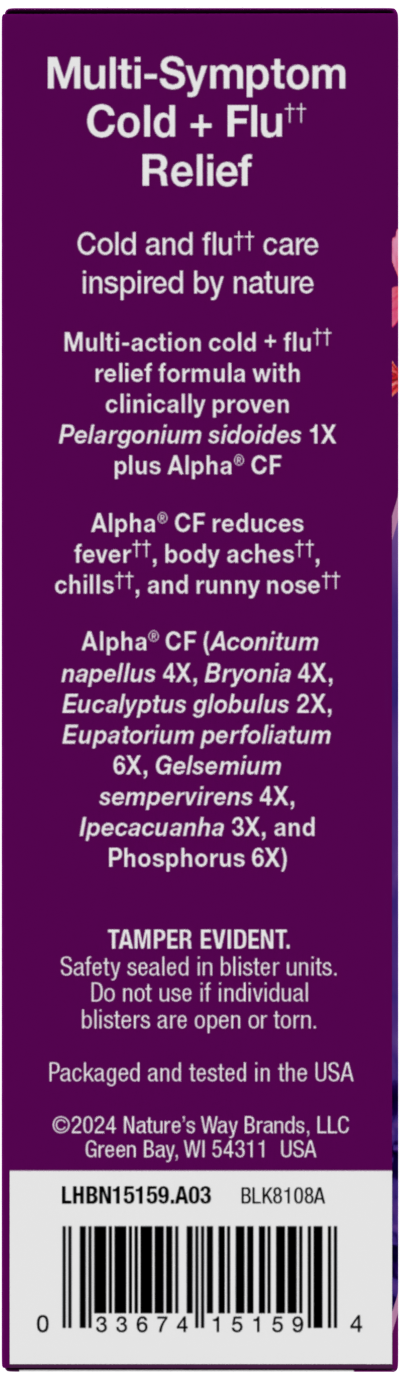 <{%MAIN12_15159%}>Nature's Way® | Umcka Cold+Flu Relief Chewables - left side of pack