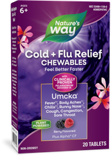 <{%PRIMARY_15159%}>Nature's Way® | Umcka Cold+Flu Relief Chewables, 20 chewables, Berry