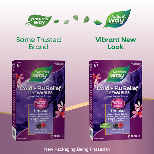 Nature's Way® | Umcka Cold+Flu Relief Chewables Sku:15159
