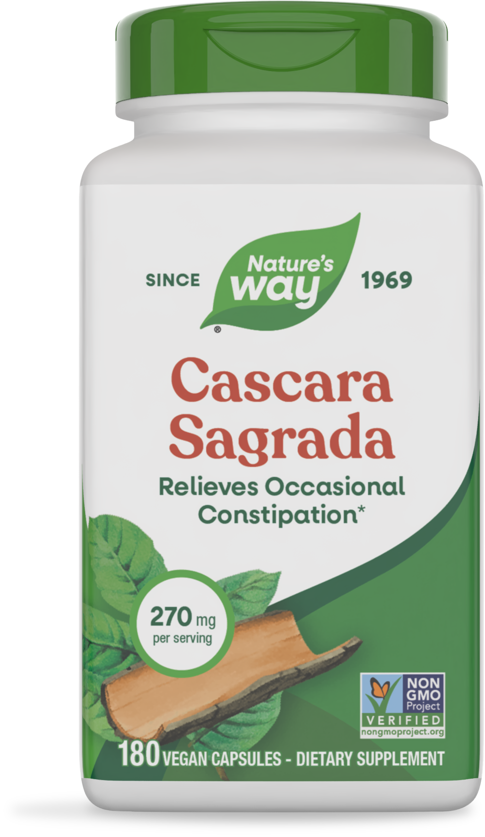 <{%PRIMARY_11308%}>Nature's Way® | Cascara Sagrada, 180 capsules