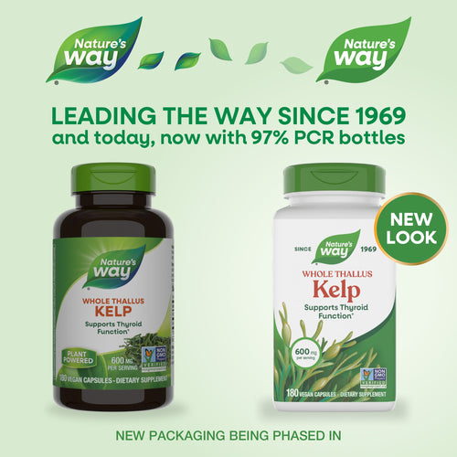 Nature's Way® | Kelp - package updates old to new Sku:14508