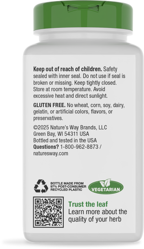 Nature's Way® | Kelp - back of pack Sku:14508