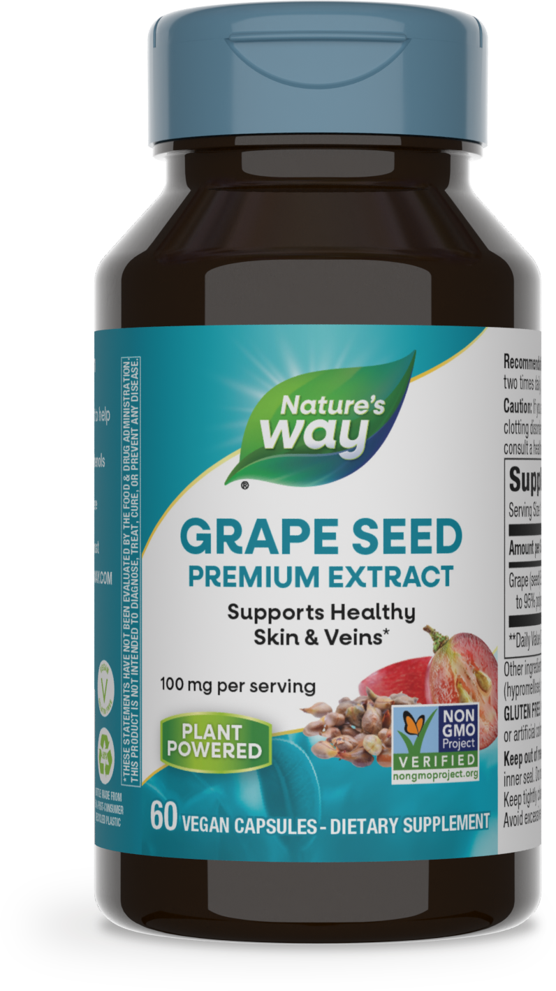 <{%PRIMARY_15352%}>Nature's Way® | Grape Seed Premium Extract, 60 capsules